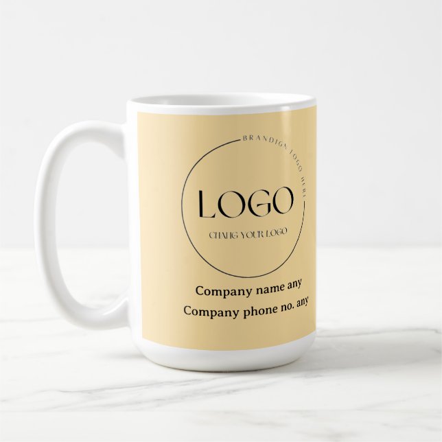 Colonel Mustard Colour Design Business customize  Coffee Mug (Left)