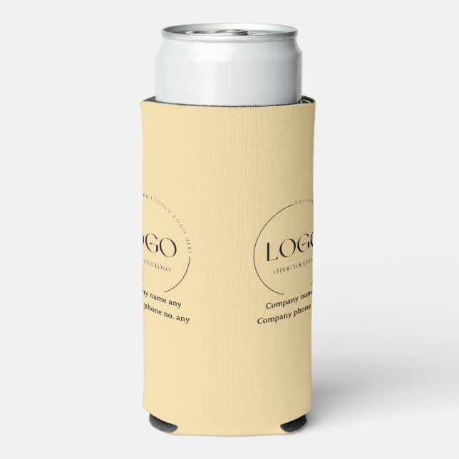 Colonel Mustard Colour Design Business customize  Seltzer Can Cooler (Seltzer Back)