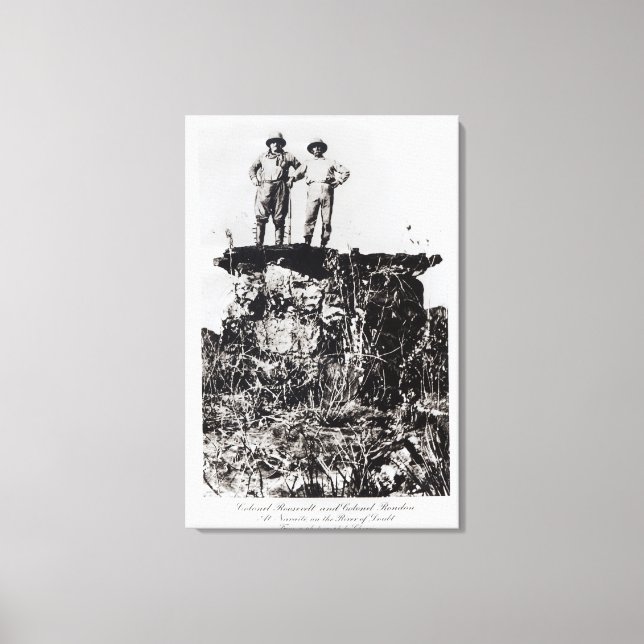 Colonel Roosevelt and Colonel Rondon at Navaite Canvas Print (Front)