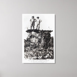Colonel Roosevelt and Colonel Rondon at Navaite Canvas Print