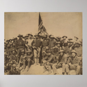 Colonel Roosevelt and his Rough Riders Poster