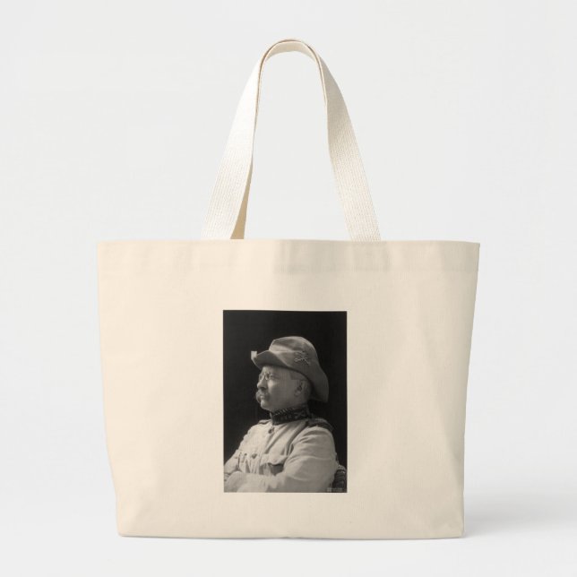Colonel Theodore Roosevelt from 1898 Large Tote Bag (Front)