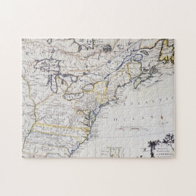 COLONIAL AMERICA: MAP, c1770 Jigsaw Puzzle (Horizontal)