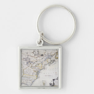 COLONIAL AMERICA: MAP, c1770 Keychain