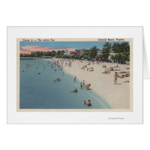 Colonial Beach, VA - Plage de soleil et de baignad