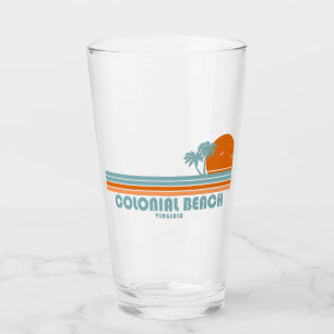 Colonial Beach Virginia Sun Palm Trees Glass