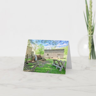 Colonial Historic Scene Note Card