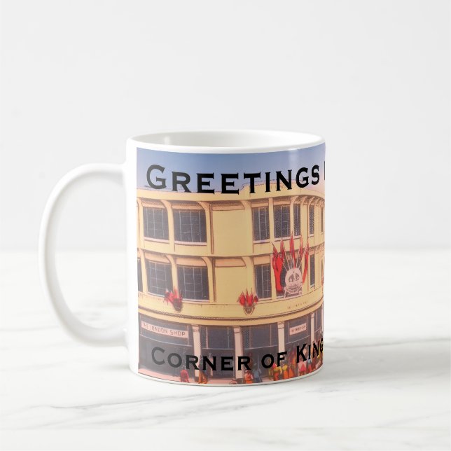 Colonial Kingston, Jamaica (Harbour Street) BWI Coffee Mug (Left)