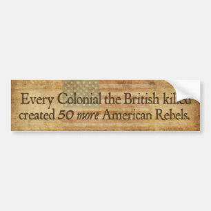 Colonial Lessons Bumper Sticker