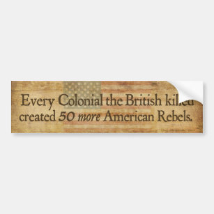 Colonial Lessons Bumper Sticker