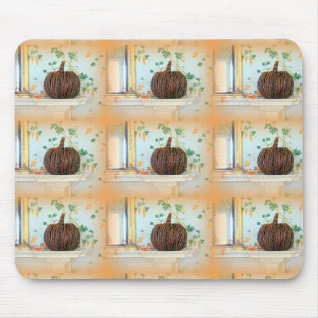 colonial pumpkin baskets mousepad (Front)