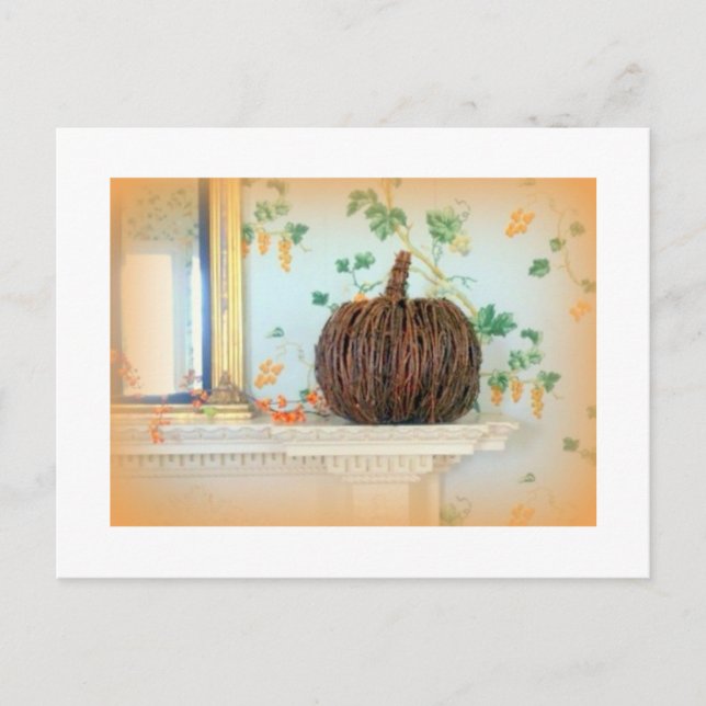 colonial pumpkin postcard (Front)