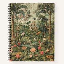 Colonial Safari Garden Daydream Carnet Spiral