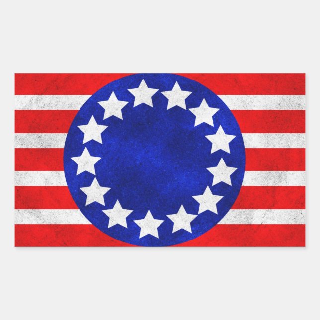 Colonial Stars and Stripes Stickers (Front)