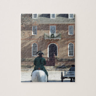 Colonial Williamsburg Man on Horse Jigsaw Puzzle