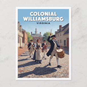 Colonial Williamsburg Virginia Keepsake Postcard