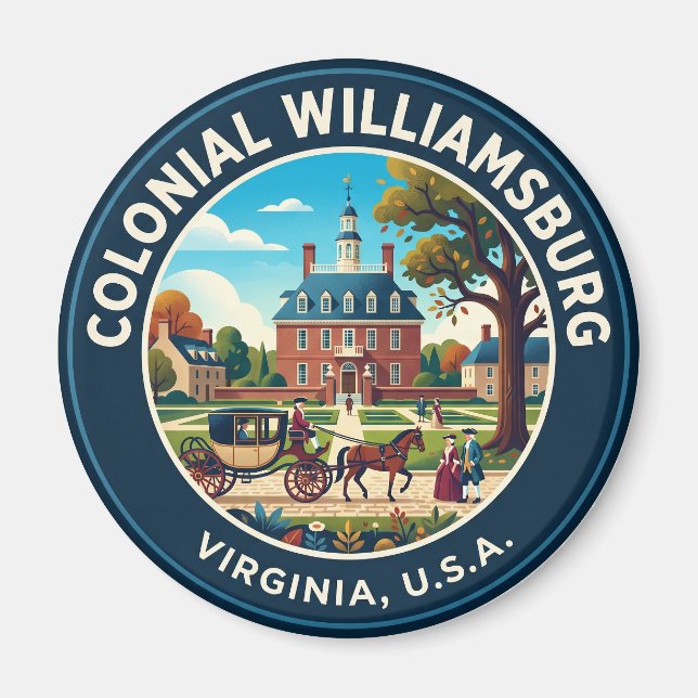 Colonial Williamsburg Virginia Magnet (Front)