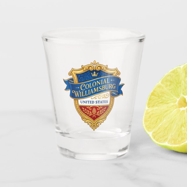 Colonial Williamsburg Virginia Shot Glass (Front)