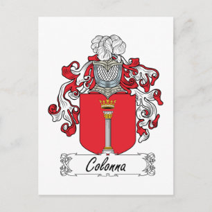 Colonna Family Crest Postcard