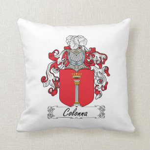 Colonna Family Crest Throw Pillow