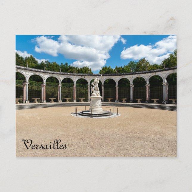 Colonnade grove in the gardens of Versailles Postcard (Front)
