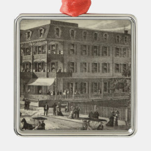 Colonnade House, Atlantic City Metal Ornament