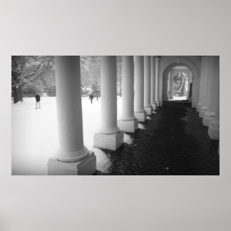 Colonnade in the Snow Poster