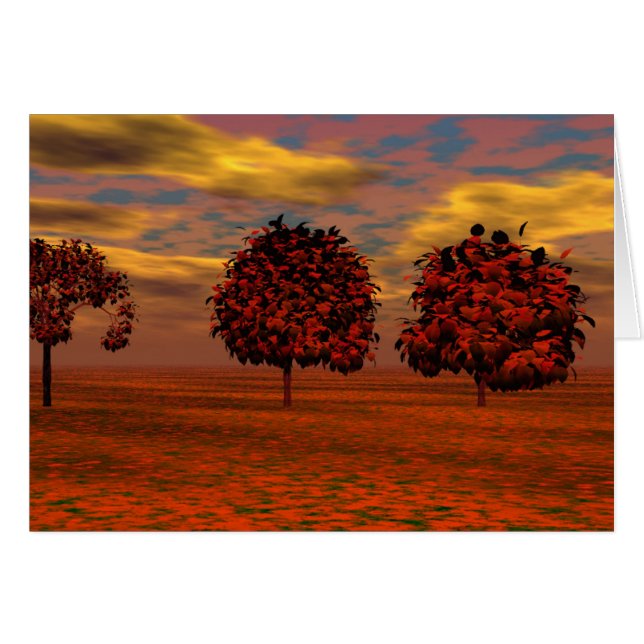 Colonnes d'automne Maple Trees Cadeaux d'art (Devant Horizontal)