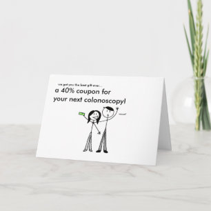 Colonoscopy Birthday Card