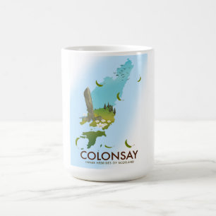 Colonsay Inner Hebrides of Scotland travel poster Magic Mug