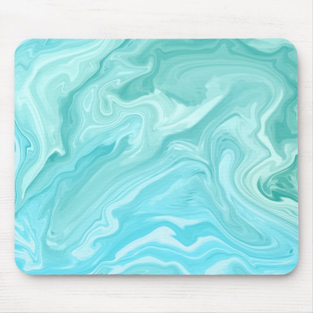 Coloprful Blue Abstract Mouse Pad (Front)