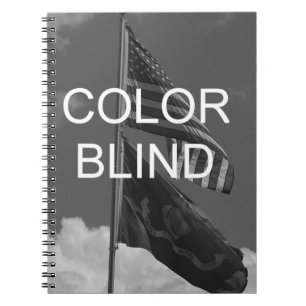 Color Blind Greyscale Flags Notebook