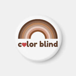 Color blind love rainbow magnet