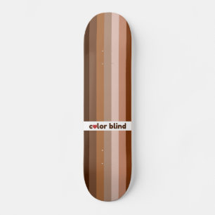 Color blind love rainbow skateboard