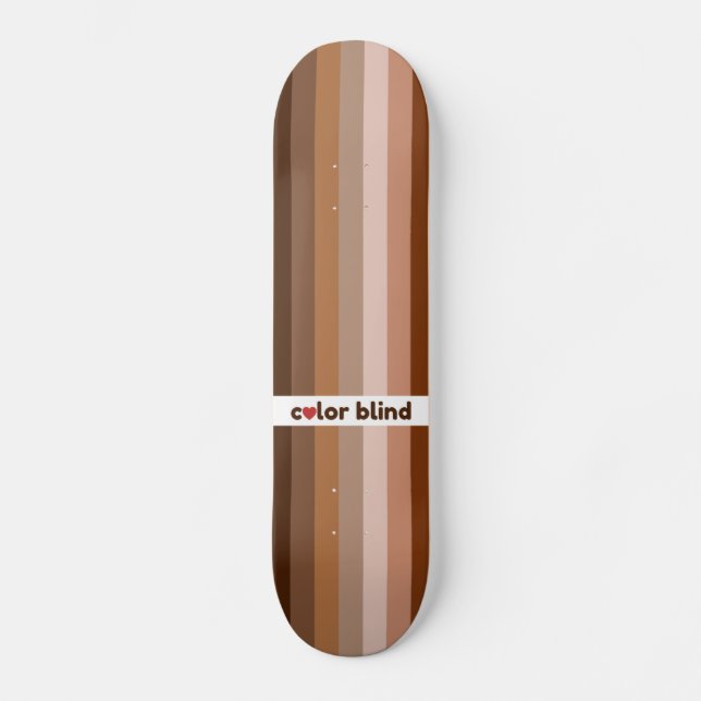 Color blind love rainbow skateboard (Front)