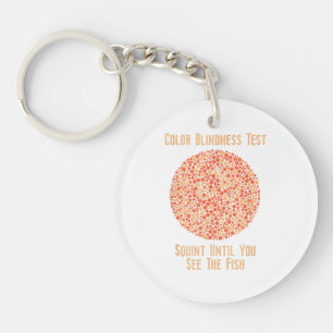 Color Blind T Shirt - Funny Color Blindness Test Keychain