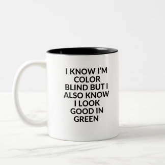 Color blind Two-Tone coffee mug