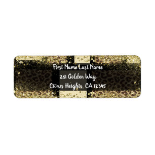 Color Block Cream Ivory Black & Leopard Cheetah