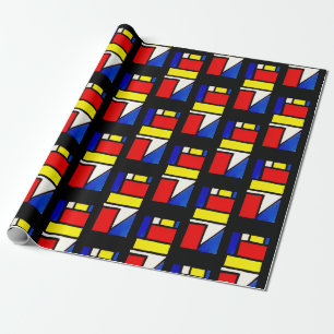 Color block wrapping paper