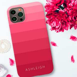 Color Blocks Magenta Pink Monochromatic Name Case-Mate iPhone 14 Plus Case