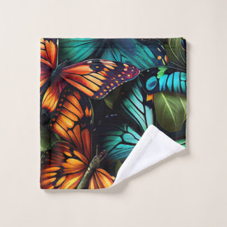 Color Burst–Butterflies in Motion Toallas de baño