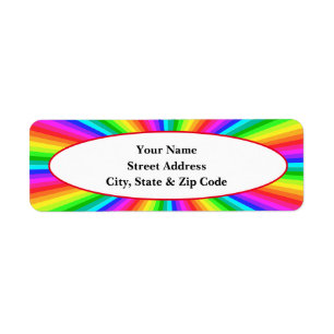 Color Burst Return Address Labels