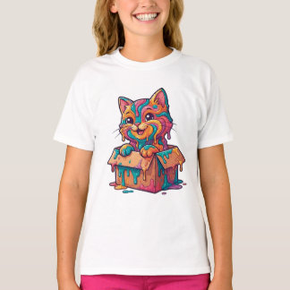 "Color Cat Box" T-shirt
