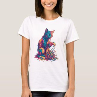 “Color Cat Yarn” T-shirt
