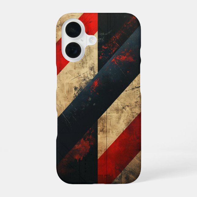 Color Chaos Composition iPhone 16 Case (Back)