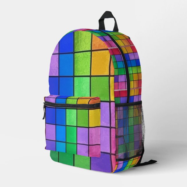COLOR CHART PRINTED BACKPACK (Back Corner Right)