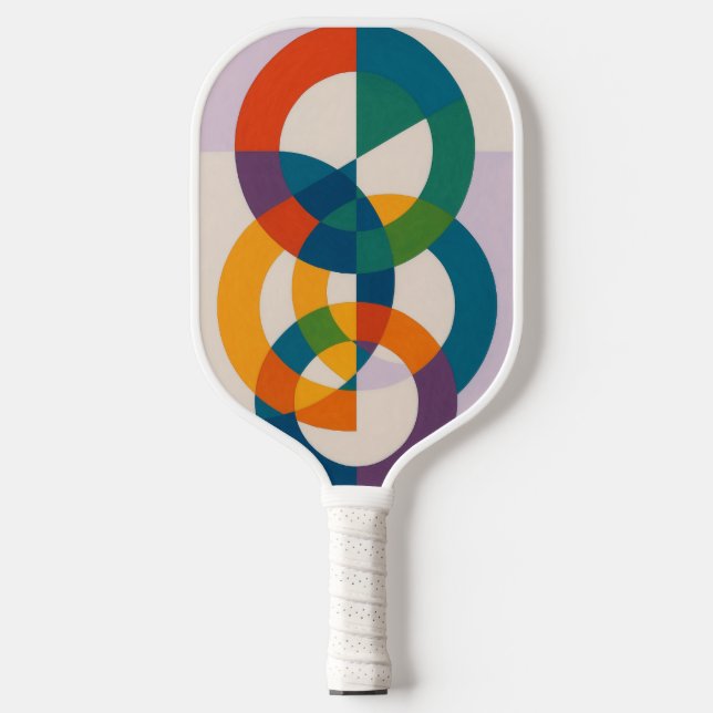 Color Circles in Harmony Pickleball Paddle (Front)