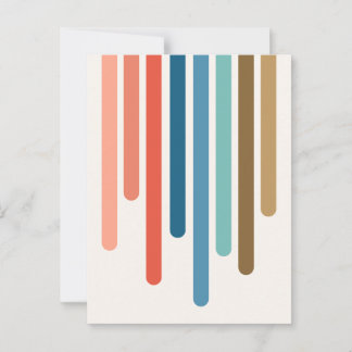 Color Drips (Retro) Postcard