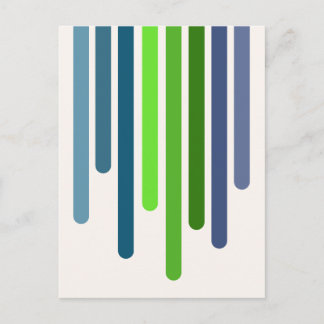 Color Drips (Spring) Postcard