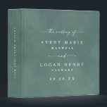 Color Editable Medium Green Wedding Photo Album Binder<br><div class="desc">Modern Color Editable Watercolor Medium Green Wedding Photo Album. This simple elegant design is beautify hand-painted with rich colors that are perfect for fall. Shown in the green Wedding Color Palette colorway with gorgeous signature script font with tails, the ethereal watercolor wedding collection is sure to make your wedding memorable...</div>